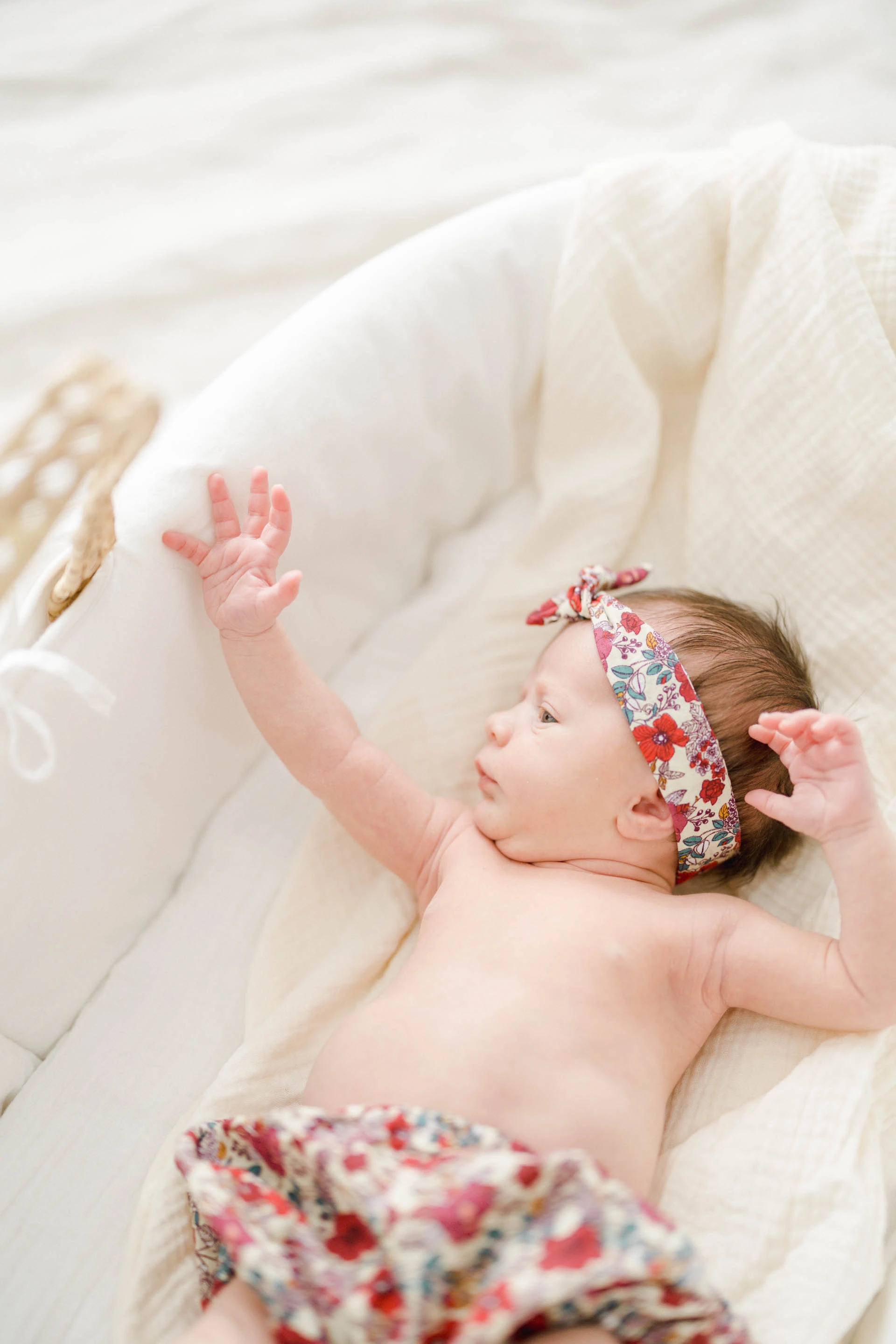 enfant rose bandeau marron gris